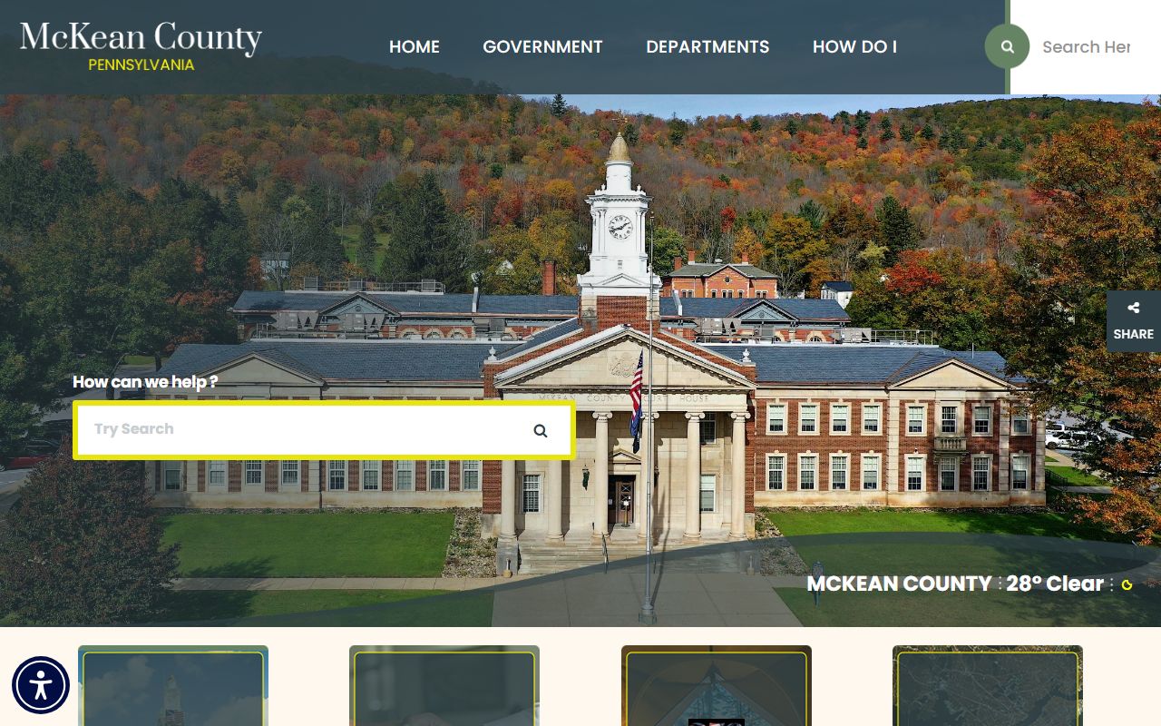 McKean County government homepage for jail mugshots and arrest records
