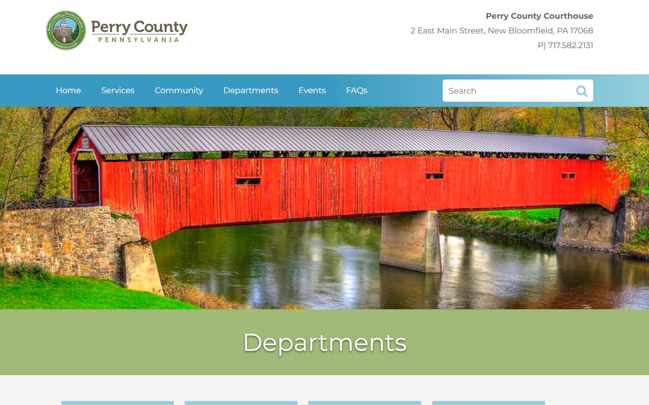 Perry County department listing for arrest records and jail mugshots
