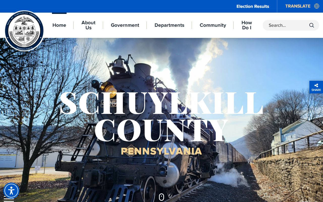 Schuylkill County government homepage for jail mugshots and arrest records