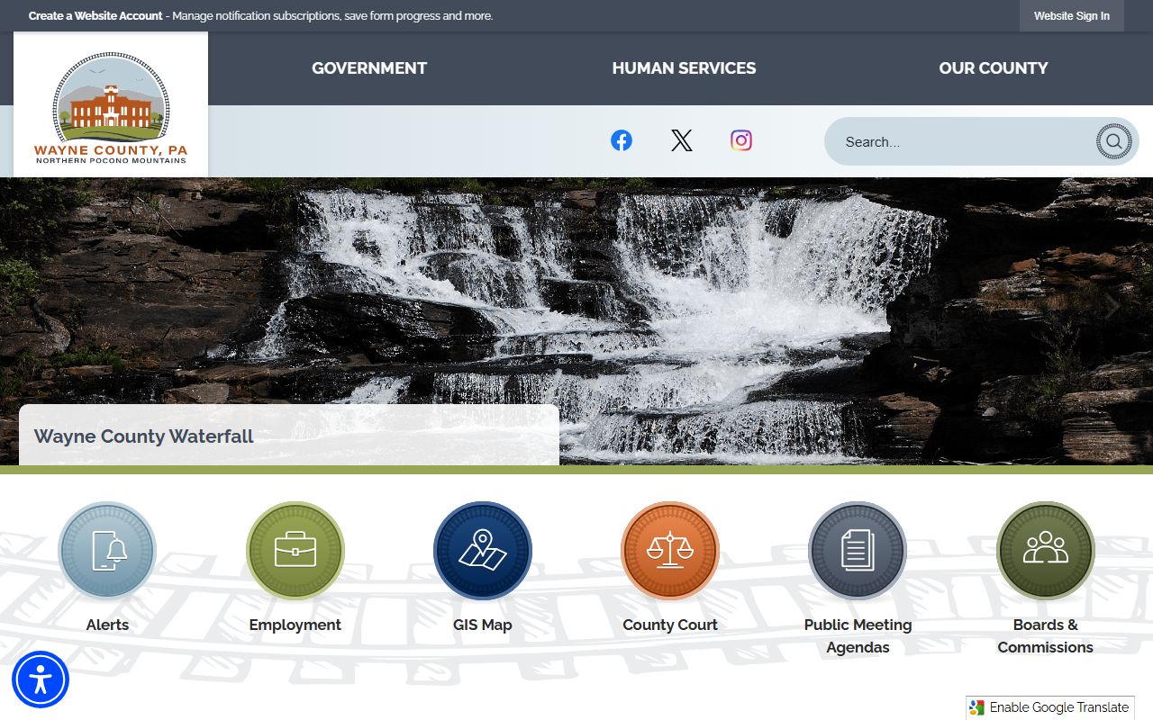 Wayne County government homepage for jail mugshots and arrest records