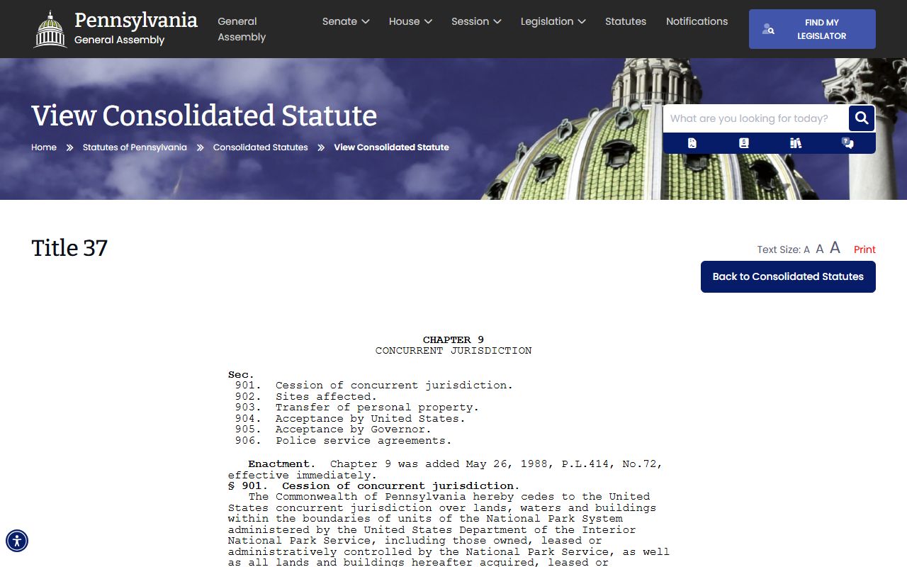 Pennsylvania General Assembly consolidated statutes for jail mugshots and corrections